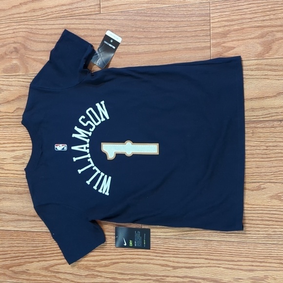 Nike Zion Williamson NBA New Orleans cotton blend Dri-FIT jersey youth M NEW - Picture 2 of 4